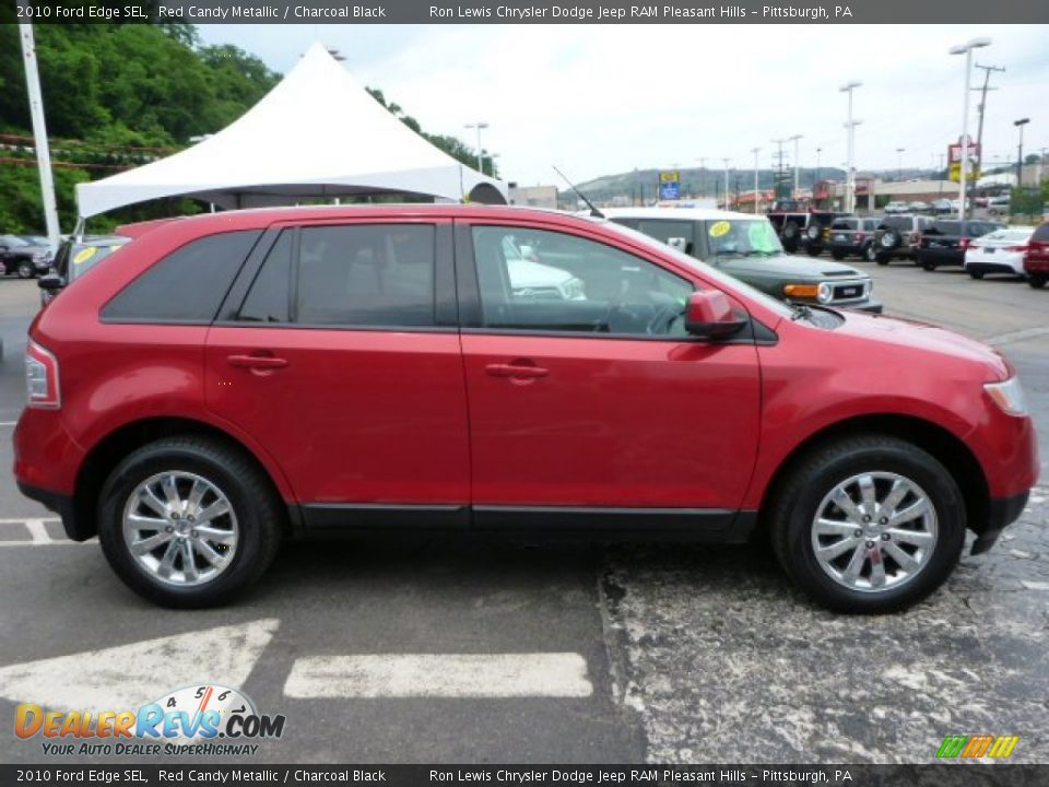 2010 Ford Edge SEL Red Candy Metallic / Charcoal Black Photo #6