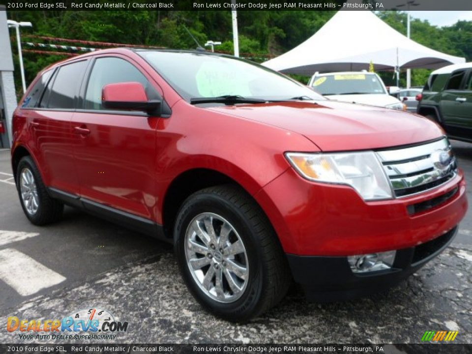 2010 Ford Edge SEL Red Candy Metallic / Charcoal Black Photo #7