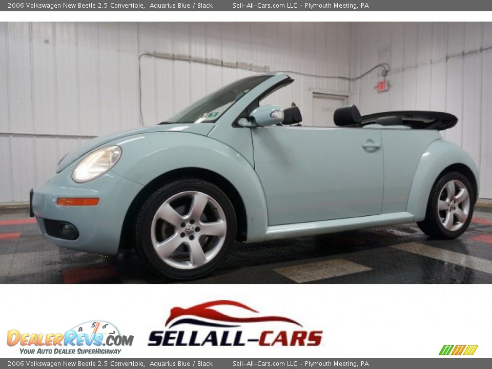 2006 Volkswagen New Beetle 2.5 Convertible Aquarius Blue / Black Photo #1