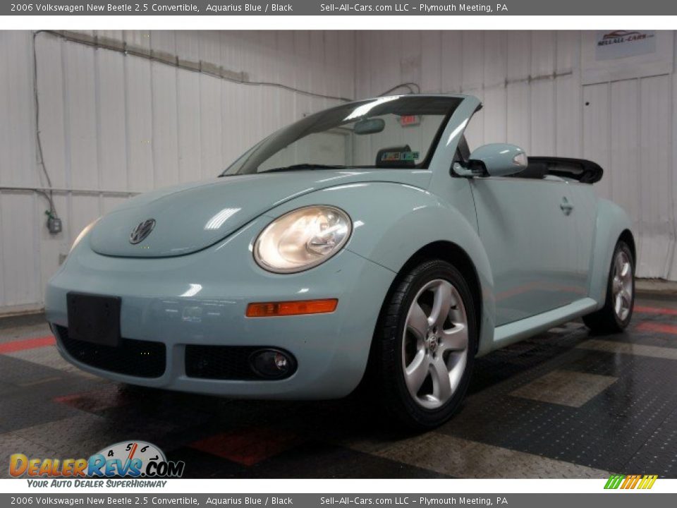 2006 Volkswagen New Beetle 2.5 Convertible Aquarius Blue / Black Photo #3