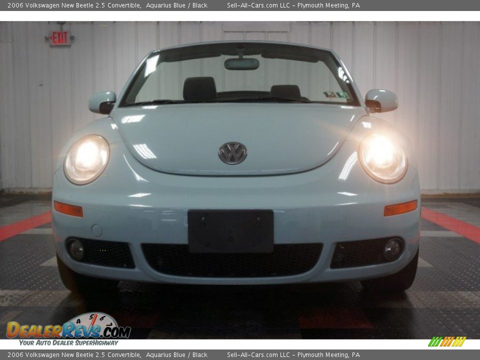 2006 Volkswagen New Beetle 2.5 Convertible Aquarius Blue / Black Photo #4
