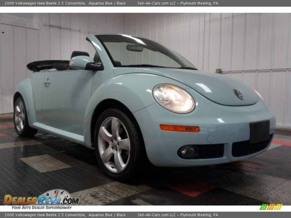 2006 Volkswagen New Beetle 2.5 Convertible Aquarius Blue / Black Photo #5