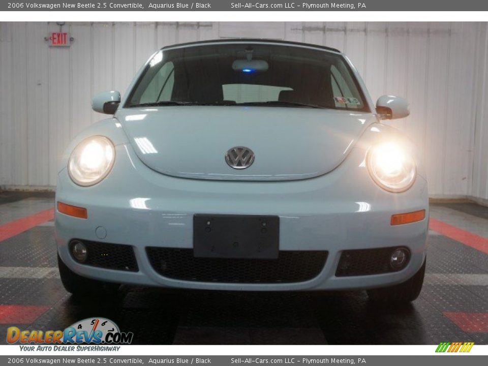 2006 Volkswagen New Beetle 2.5 Convertible Aquarius Blue / Black Photo #9