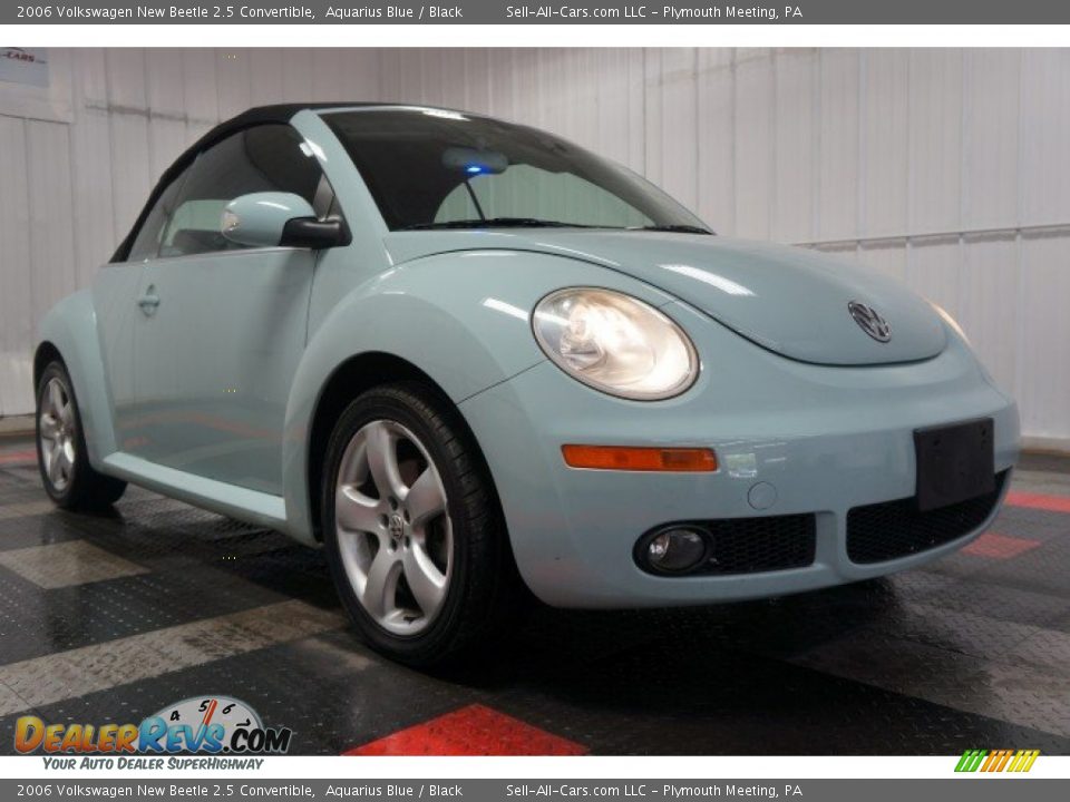 2006 Volkswagen New Beetle 2.5 Convertible Aquarius Blue / Black Photo #10