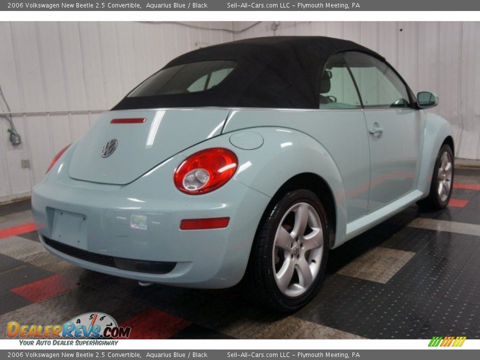 2006 Volkswagen New Beetle 2.5 Convertible Aquarius Blue / Black Photo #13