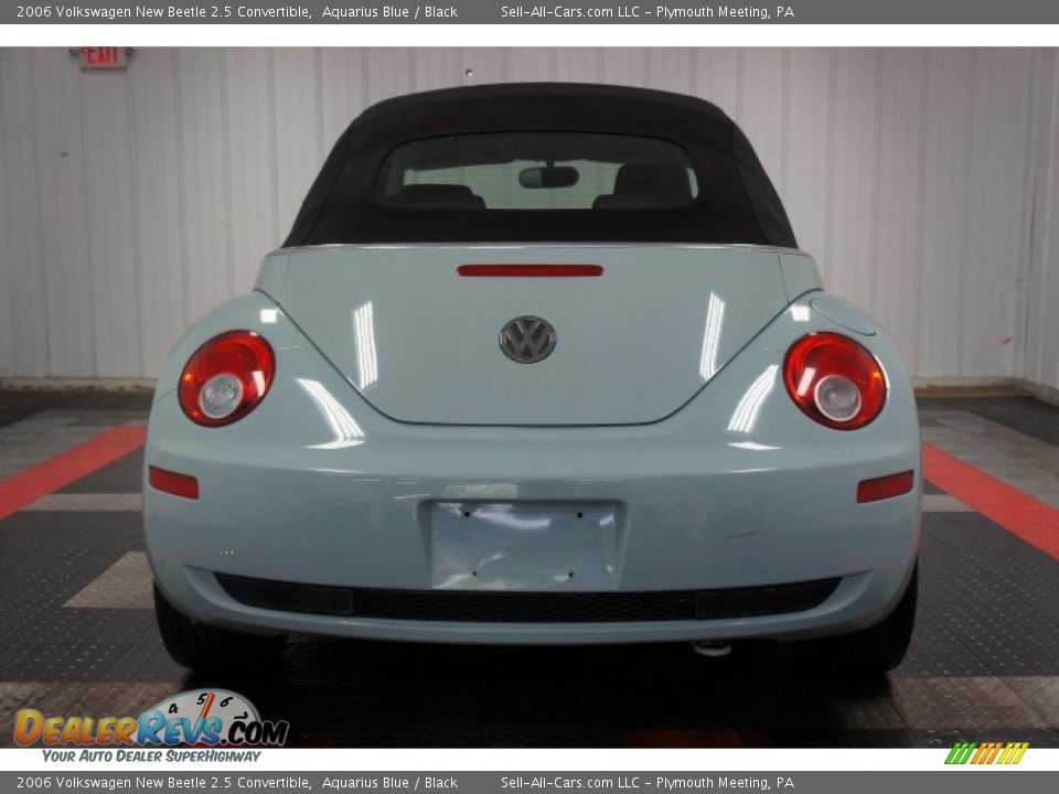 2006 Volkswagen New Beetle 2.5 Convertible Aquarius Blue / Black Photo #14