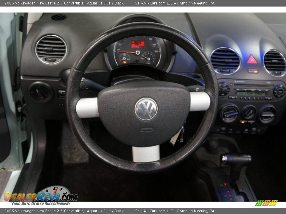 2006 Volkswagen New Beetle 2.5 Convertible Aquarius Blue / Black Photo #34