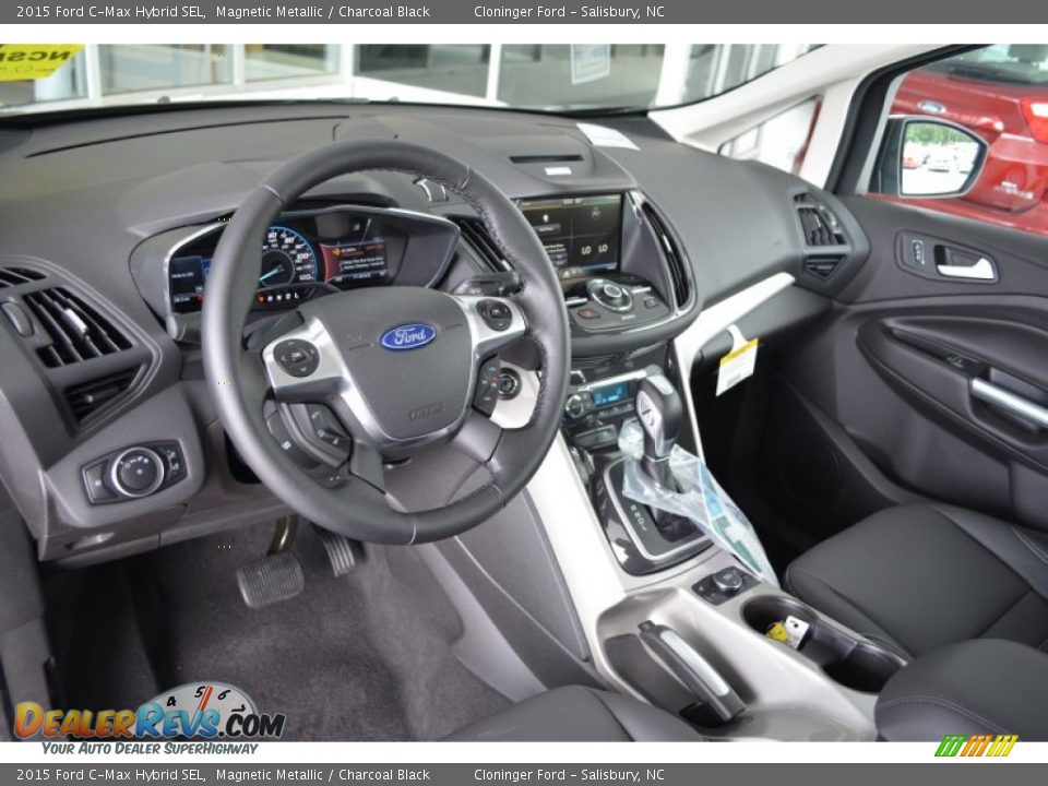 Charcoal Black Interior - 2015 Ford C-Max Hybrid SEL Photo #8