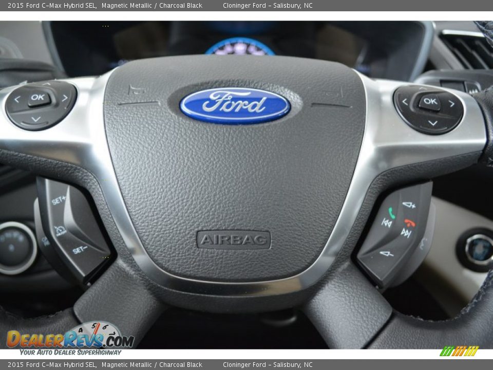 2015 Ford C-Max Hybrid SEL Magnetic Metallic / Charcoal Black Photo #21