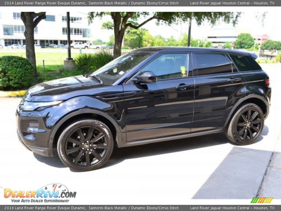 Santorini Black Metallic 2014 Land Rover Range Rover Evoque Dynamic Photo #8