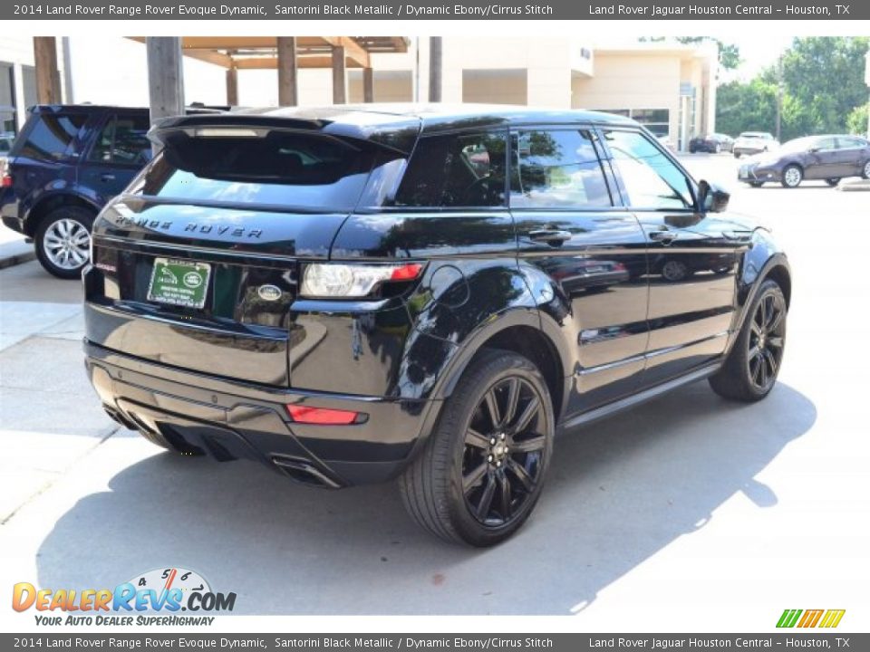 2014 Land Rover Range Rover Evoque Dynamic Santorini Black Metallic / Dynamic Ebony/Cirrus Stitch Photo #12