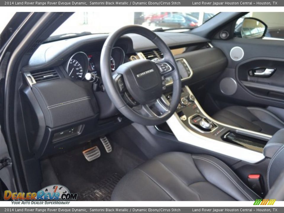 Dynamic Ebony/Cirrus Stitch Interior - 2014 Land Rover Range Rover Evoque Dynamic Photo #25