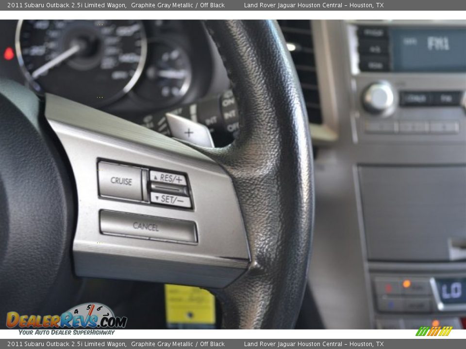 2011 Subaru Outback 2.5i Limited Wagon Graphite Gray Metallic / Off Black Photo #16