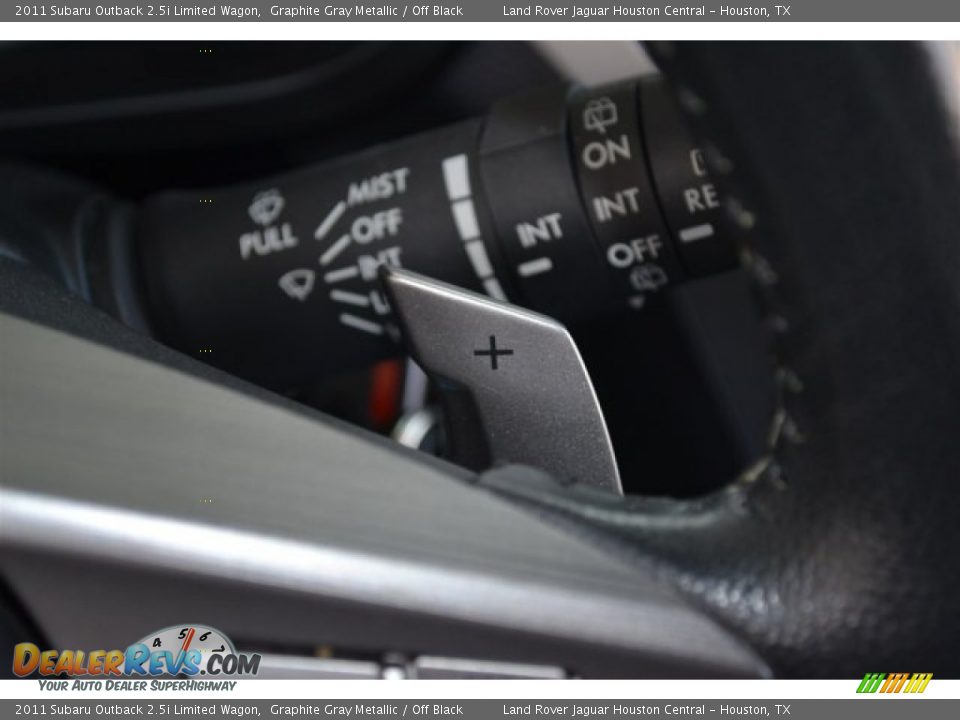 2011 Subaru Outback 2.5i Limited Wagon Graphite Gray Metallic / Off Black Photo #35
