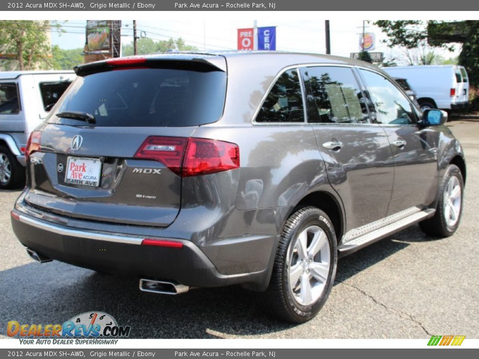 2012 Acura MDX SH-AWD Grigio Metallic / Ebony Photo #3