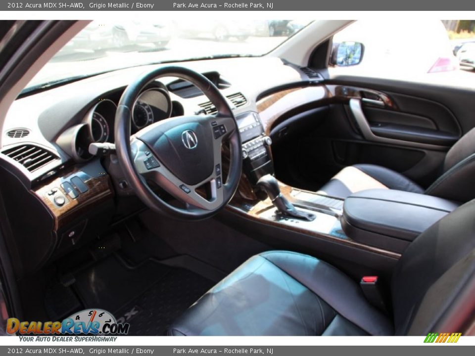 2012 Acura MDX SH-AWD Grigio Metallic / Ebony Photo #11