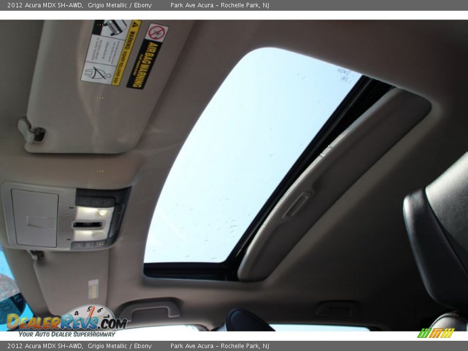 2012 Acura MDX SH-AWD Grigio Metallic / Ebony Photo #14