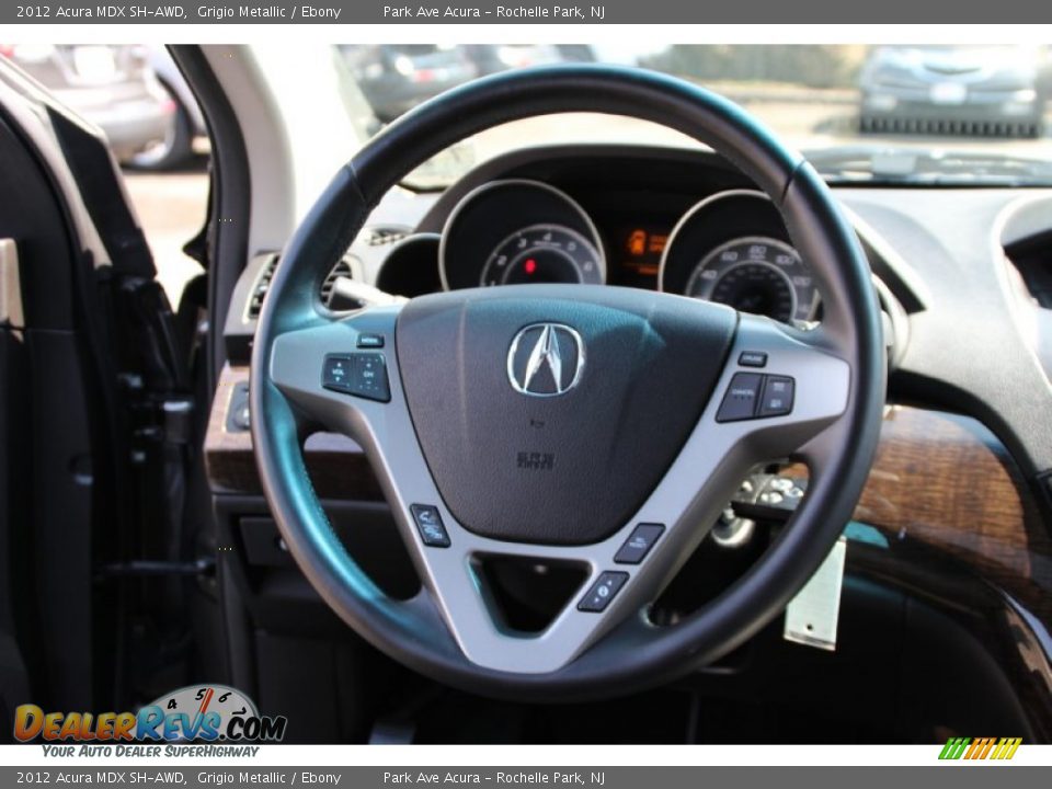 2012 Acura MDX SH-AWD Grigio Metallic / Ebony Photo #18
