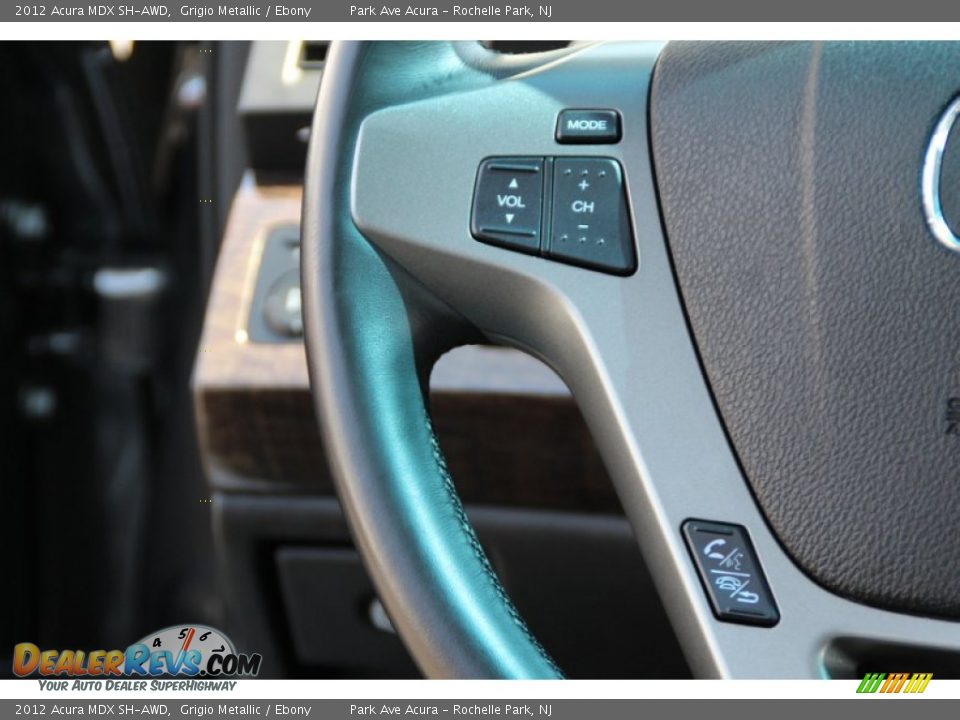 2012 Acura MDX SH-AWD Grigio Metallic / Ebony Photo #19