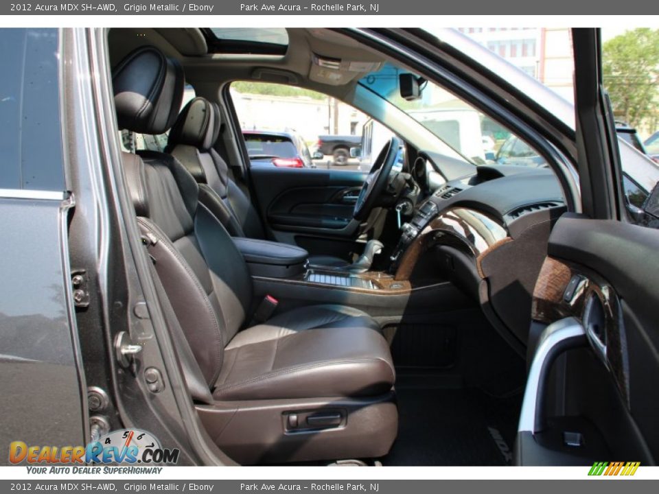 2012 Acura MDX SH-AWD Grigio Metallic / Ebony Photo #28