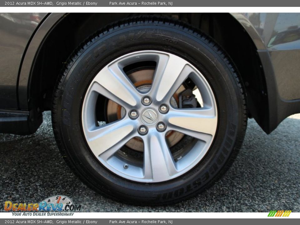 2012 Acura MDX SH-AWD Grigio Metallic / Ebony Photo #32