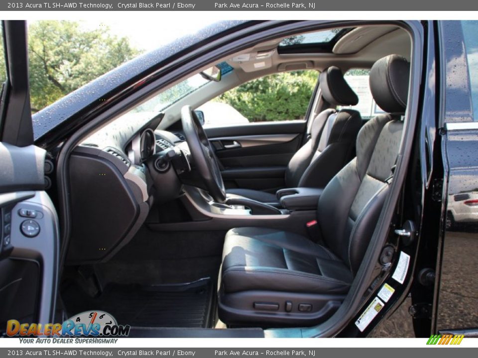 2013 Acura TL SH-AWD Technology Crystal Black Pearl / Ebony Photo #12