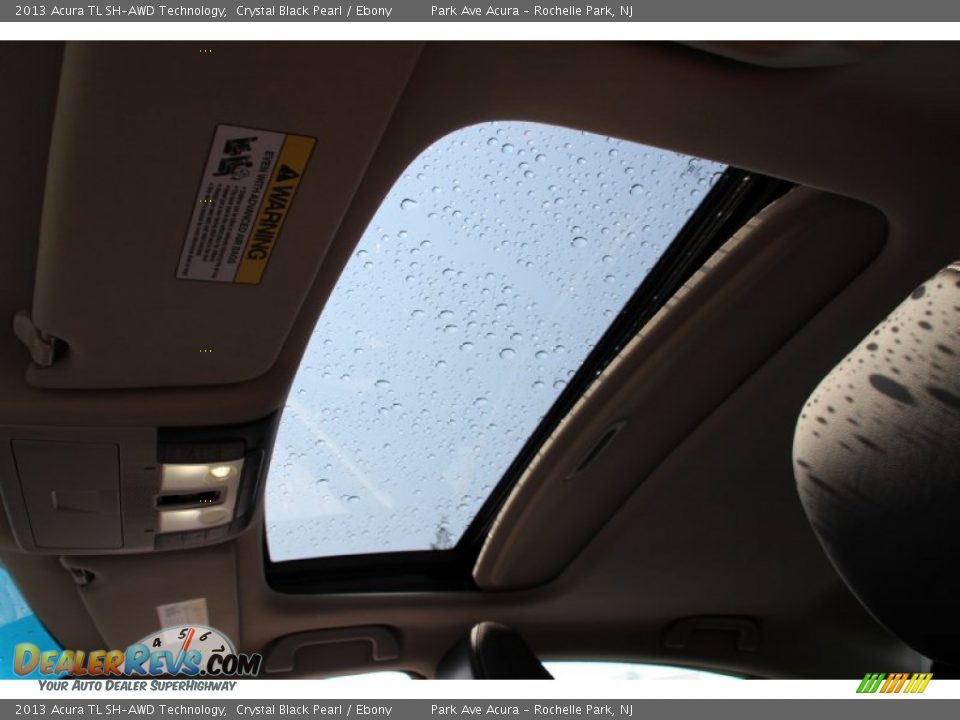 2013 Acura TL SH-AWD Technology Crystal Black Pearl / Ebony Photo #14