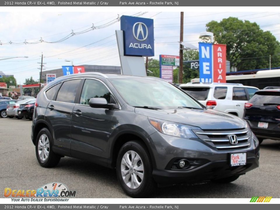 2012 Honda CR-V EX-L 4WD Polished Metal Metallic / Gray Photo #1