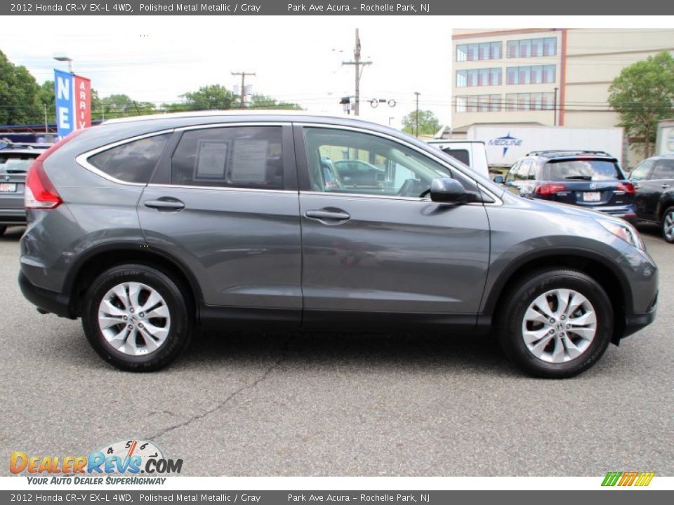 2012 Honda CR-V EX-L 4WD Polished Metal Metallic / Gray Photo #2