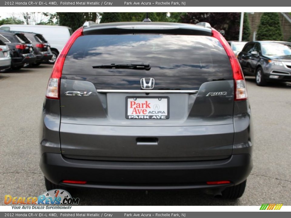 2012 Honda CR-V EX-L 4WD Polished Metal Metallic / Gray Photo #4