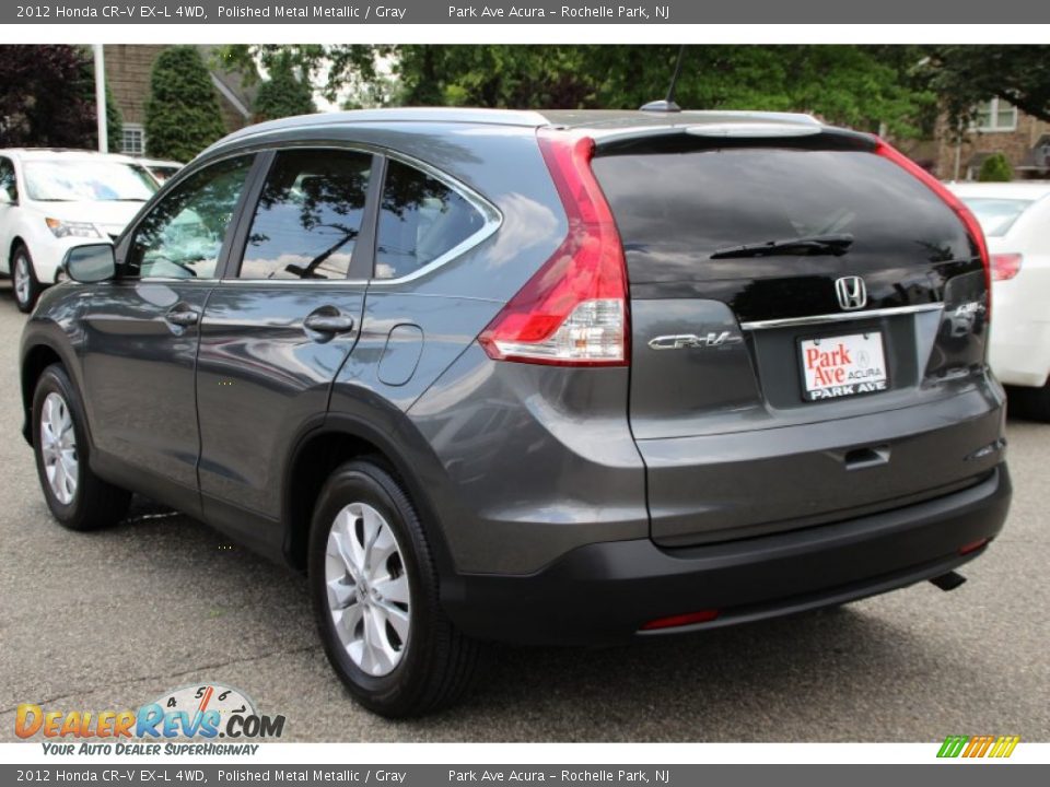 2012 Honda CR-V EX-L 4WD Polished Metal Metallic / Gray Photo #5