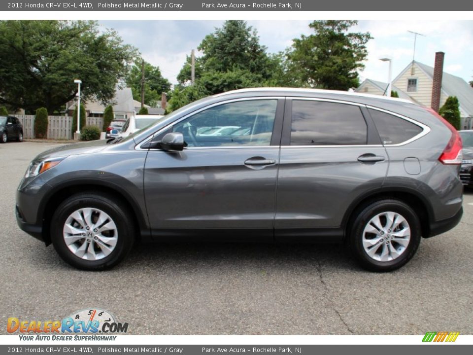 2012 Honda CR-V EX-L 4WD Polished Metal Metallic / Gray Photo #6