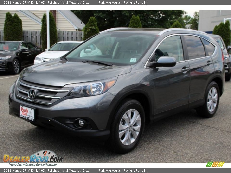 2012 Honda CR-V EX-L 4WD Polished Metal Metallic / Gray Photo #7