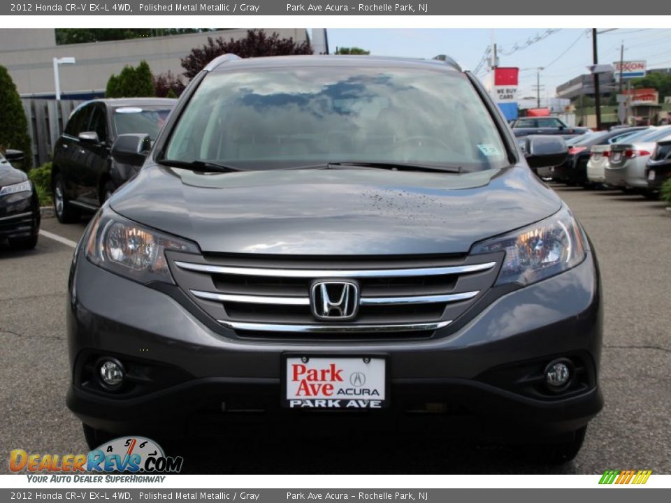 2012 Honda CR-V EX-L 4WD Polished Metal Metallic / Gray Photo #8