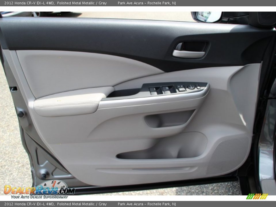 2012 Honda CR-V EX-L 4WD Polished Metal Metallic / Gray Photo #9