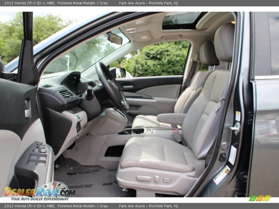 2012 Honda CR-V EX-L 4WD Polished Metal Metallic / Gray Photo #12