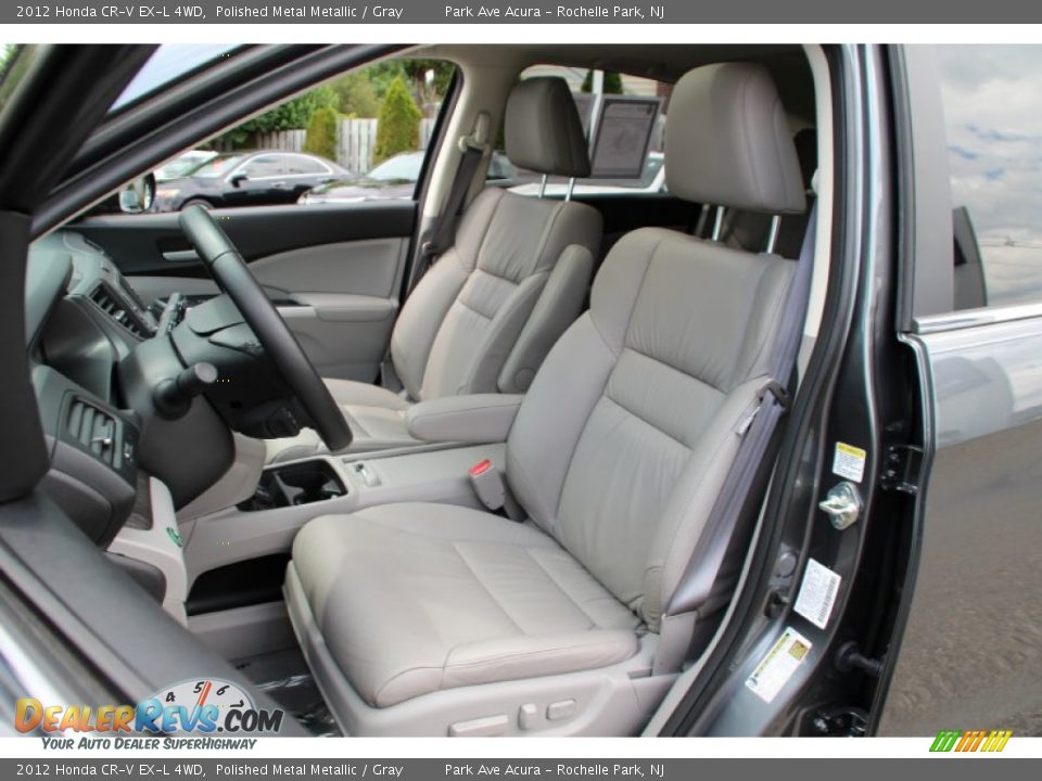 2012 Honda CR-V EX-L 4WD Polished Metal Metallic / Gray Photo #13