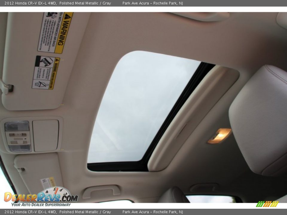2012 Honda CR-V EX-L 4WD Polished Metal Metallic / Gray Photo #14