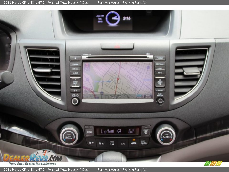 2012 Honda CR-V EX-L 4WD Polished Metal Metallic / Gray Photo #16