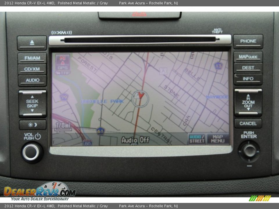 2012 Honda CR-V EX-L 4WD Polished Metal Metallic / Gray Photo #17