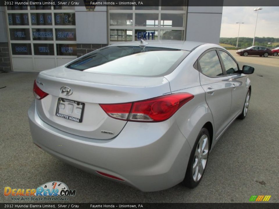 2012 Hyundai Elantra Limited Silver / Gray Photo #18