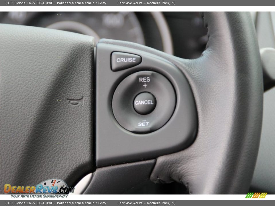 2012 Honda CR-V EX-L 4WD Polished Metal Metallic / Gray Photo #21