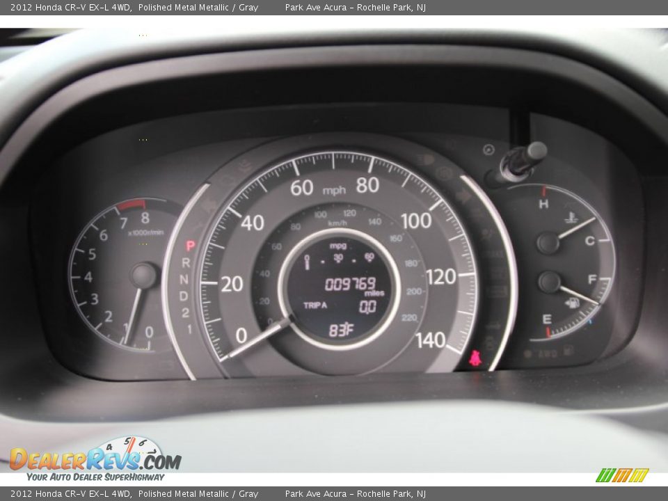 2012 Honda CR-V EX-L 4WD Polished Metal Metallic / Gray Photo #22