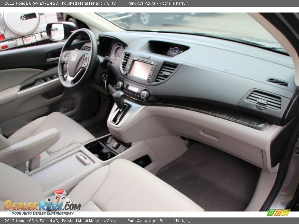 2012 Honda CR-V EX-L 4WD Polished Metal Metallic / Gray Photo #28