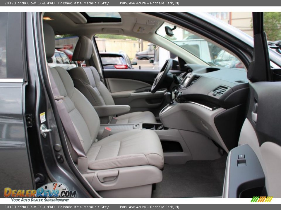 2012 Honda CR-V EX-L 4WD Polished Metal Metallic / Gray Photo #29