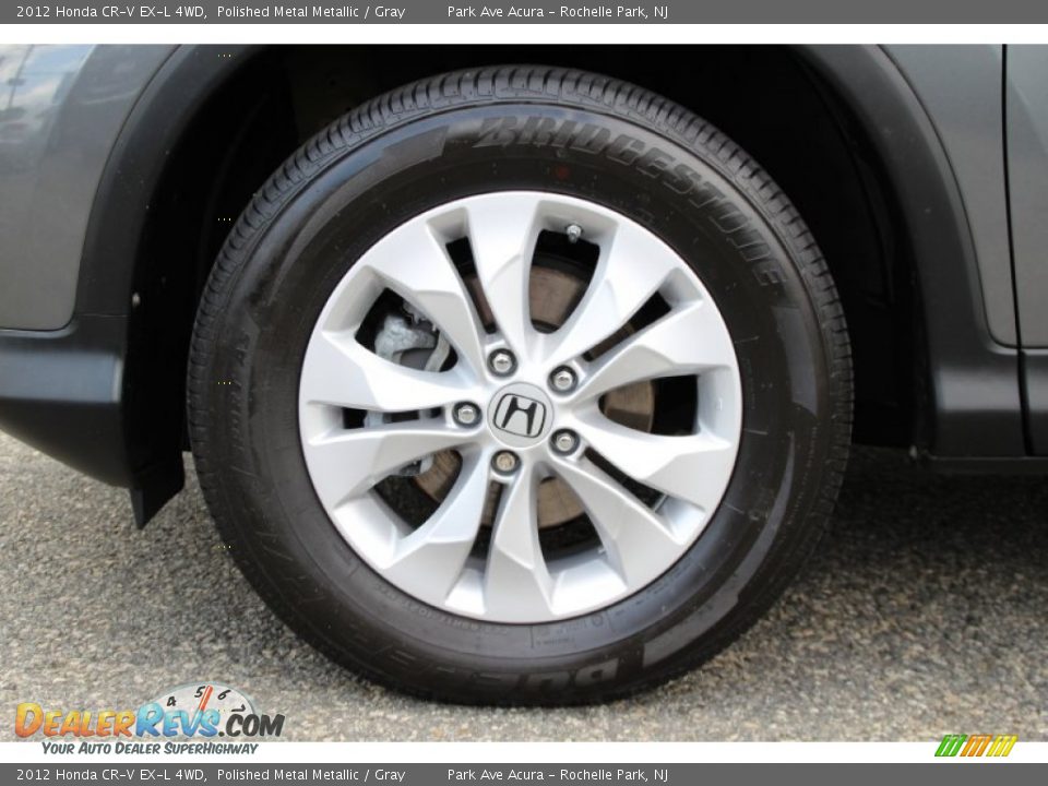 2012 Honda CR-V EX-L 4WD Polished Metal Metallic / Gray Photo #33