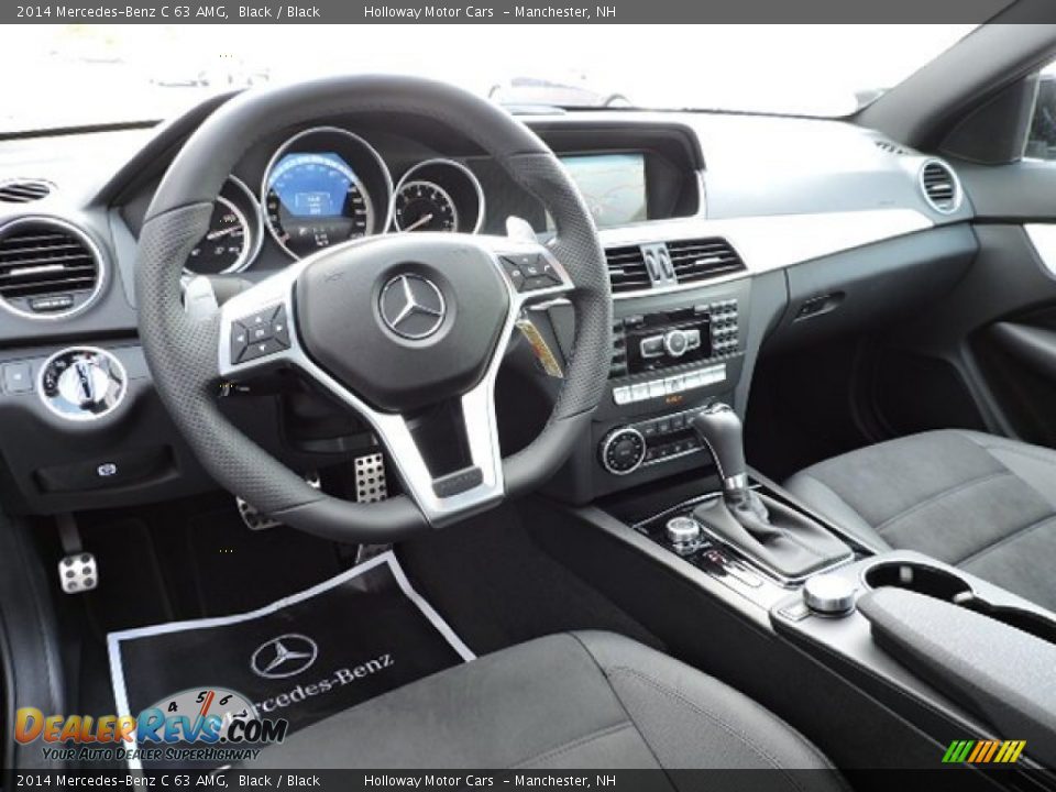 Black Interior - 2014 Mercedes-Benz C 63 AMG Photo #6