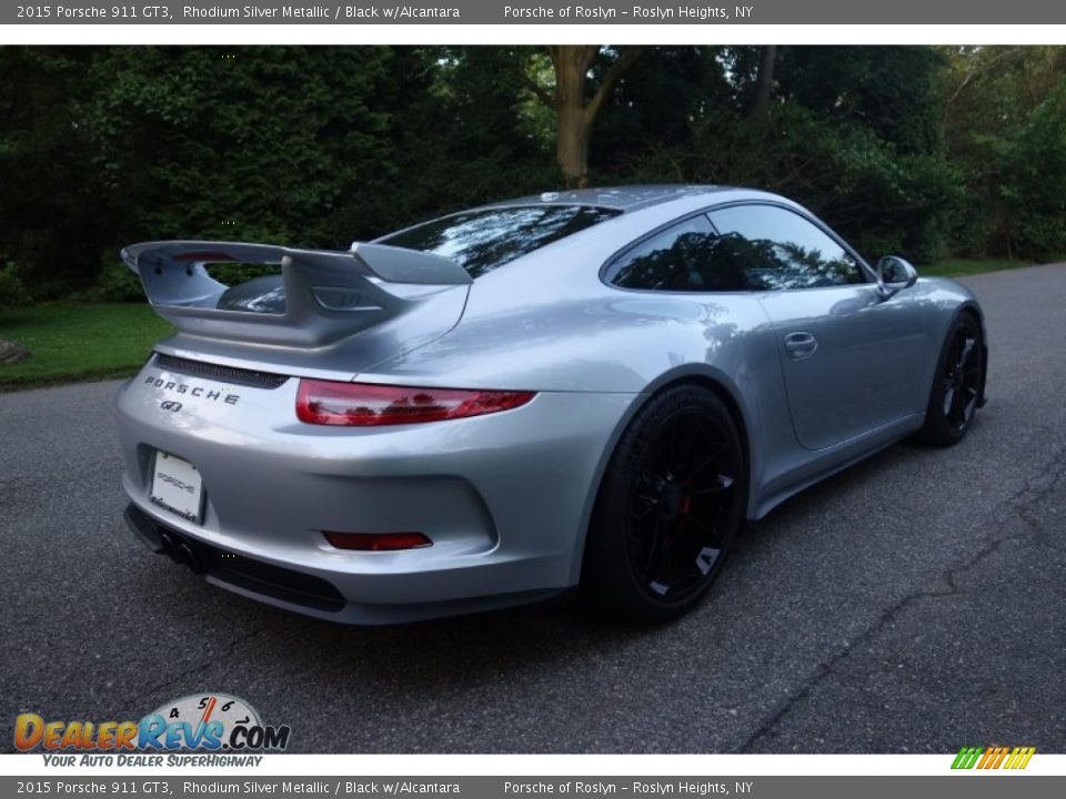 2015 Porsche 911 GT3 Rhodium Silver Metallic / Black w/Alcantara Photo #6