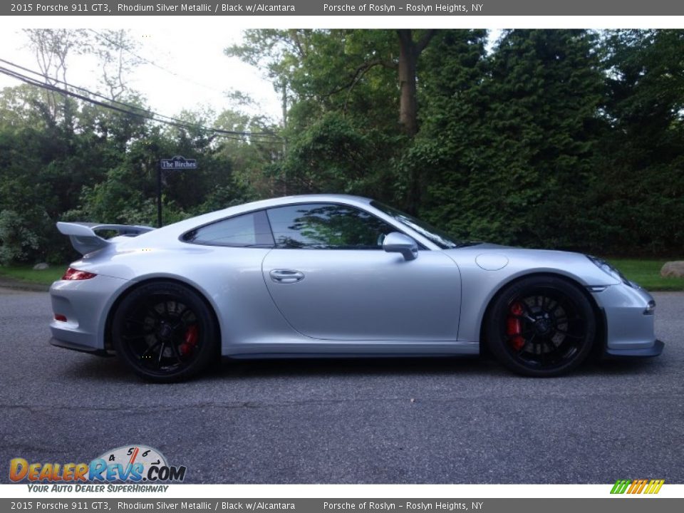 Rhodium Silver Metallic 2015 Porsche 911 GT3 Photo #7