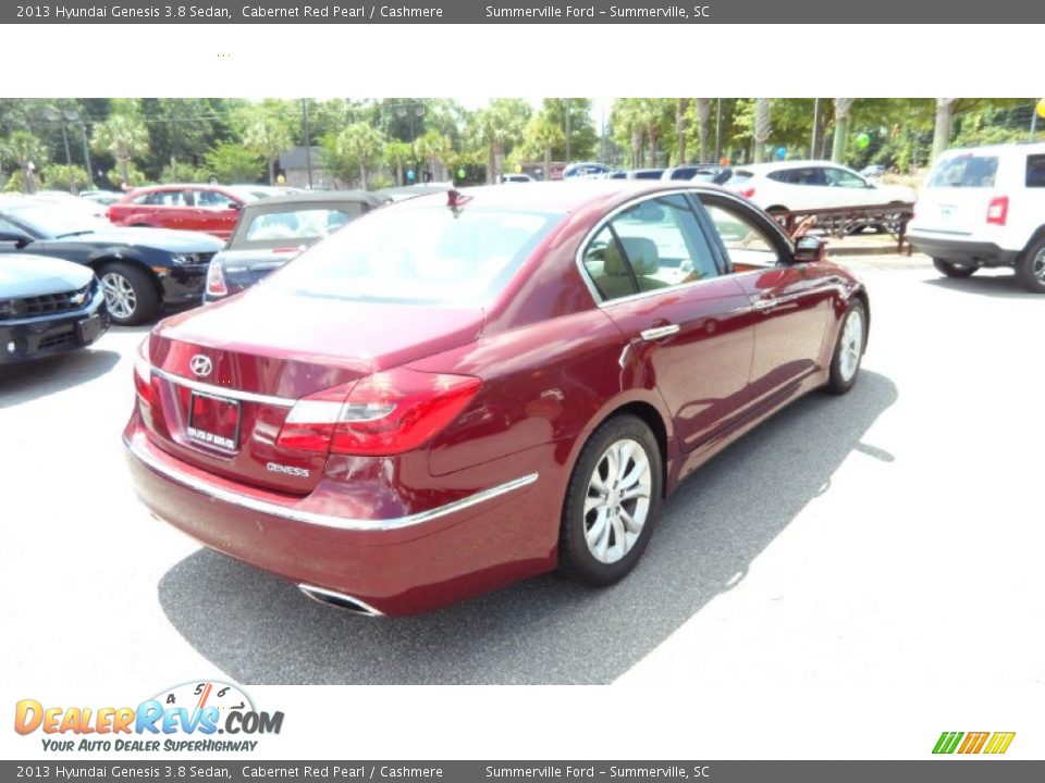 2013 Hyundai Genesis 3.8 Sedan Cabernet Red Pearl / Cashmere Photo #5